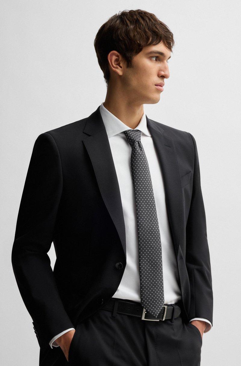 Hugo Boss Corbata De Mezcla De Seda Con Dibujo Tejido En Jacquard