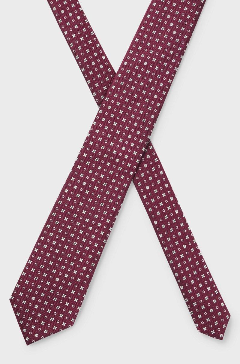 Hugo Boss Corbata De Mezcla De Seda Con Estampado En Jacquard