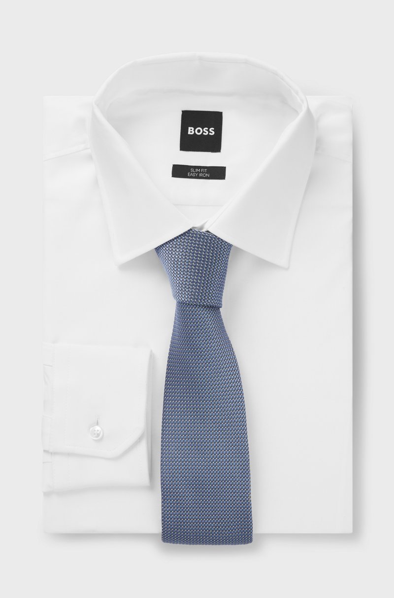 Hugo Boss Corbata De Mezcla De Seda Con Estampado En Jacquard