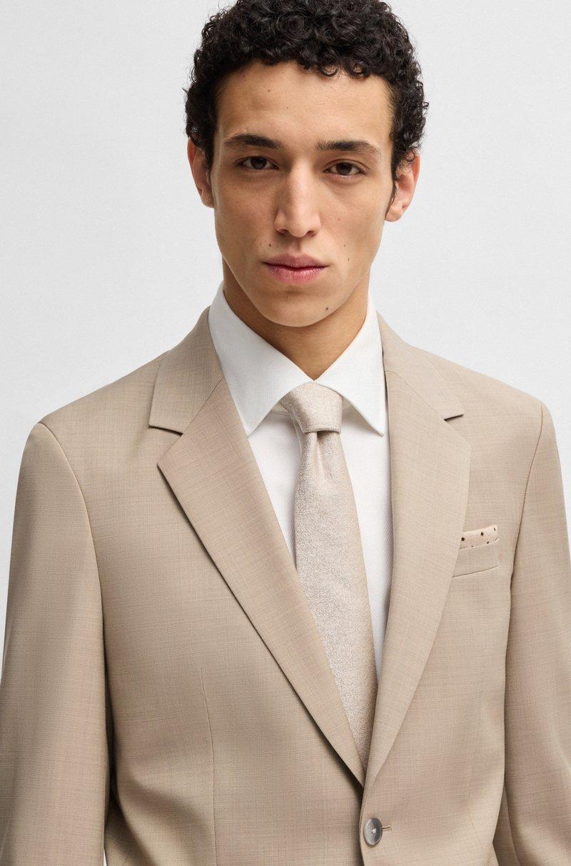 Hugo Boss Corbata De Seda Con Estructura De Jacquard