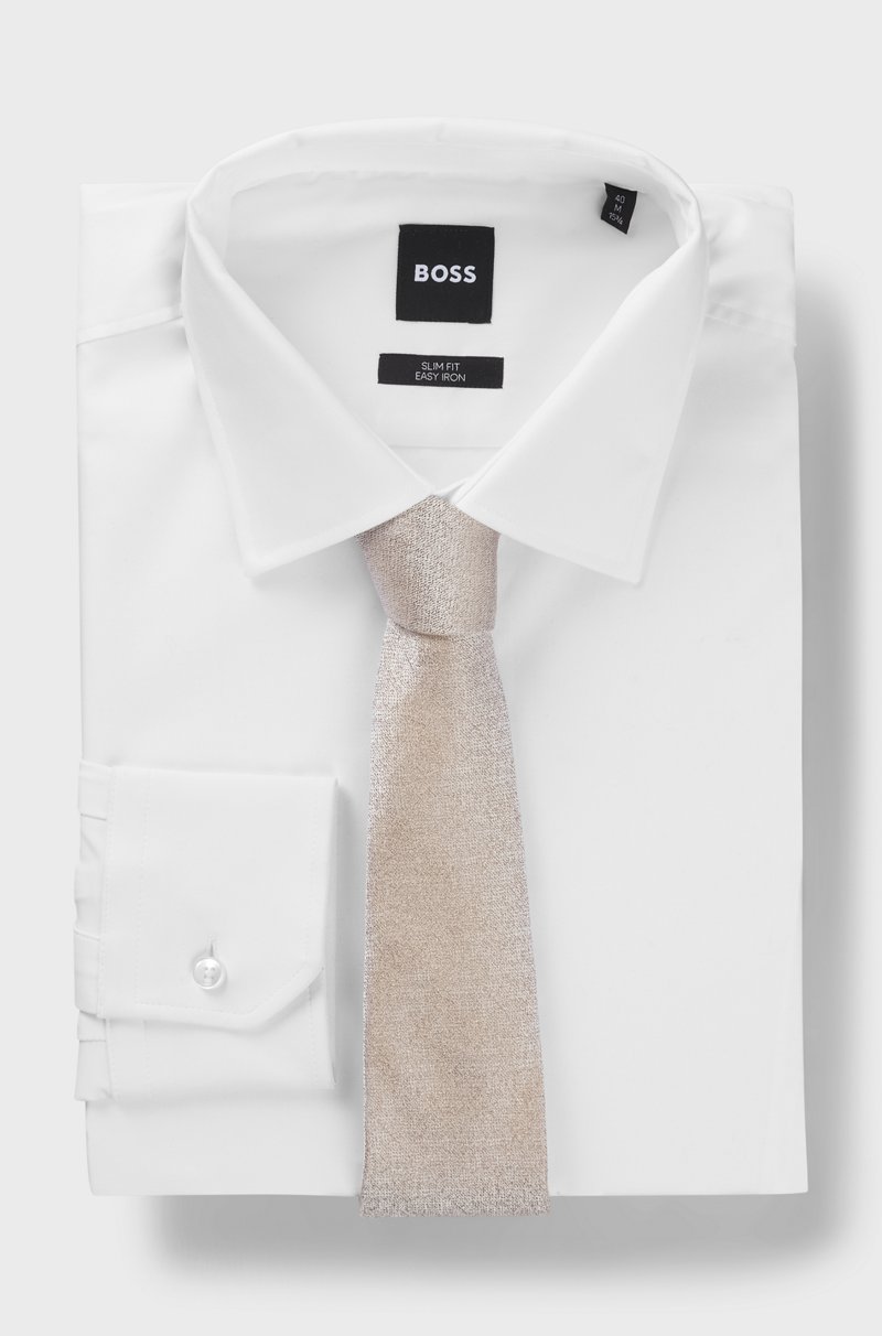 Hugo Boss Corbata De Seda Con Estructura De Jacquard