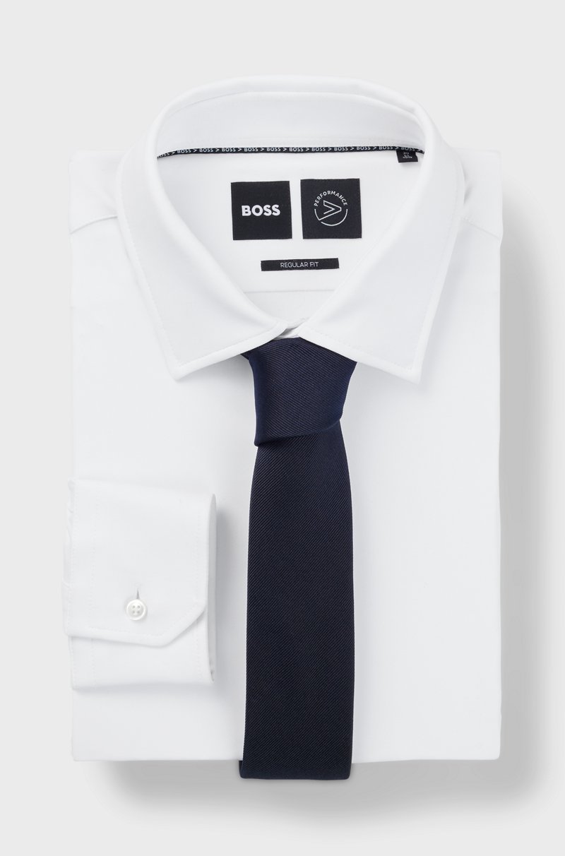 Hugo Boss Corbata Elaborada En Italia Con Tejido Jacquard De Seda Pura