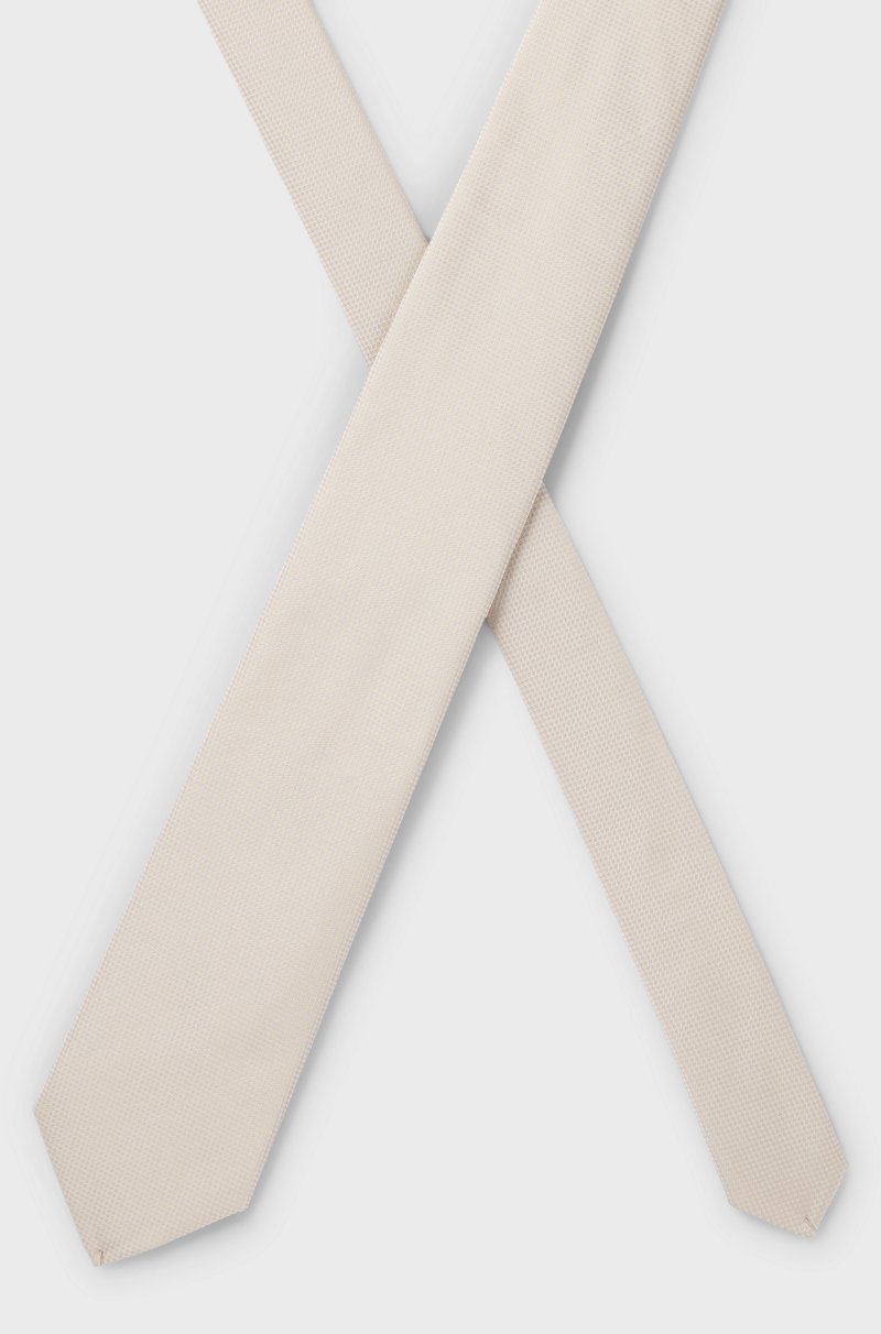 Hugo Boss Corbata En Jacquard De Seda Con Microestampado