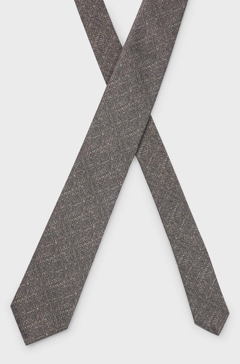 Hugo Boss Corbata En Jacquard De Seda Confeccionada En Italia Con Efecto Mouliné