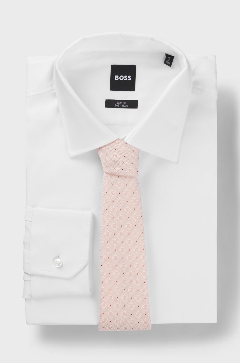 Hugo Boss Corbata En Mezcla De Seda Con Motivo En Jacquard