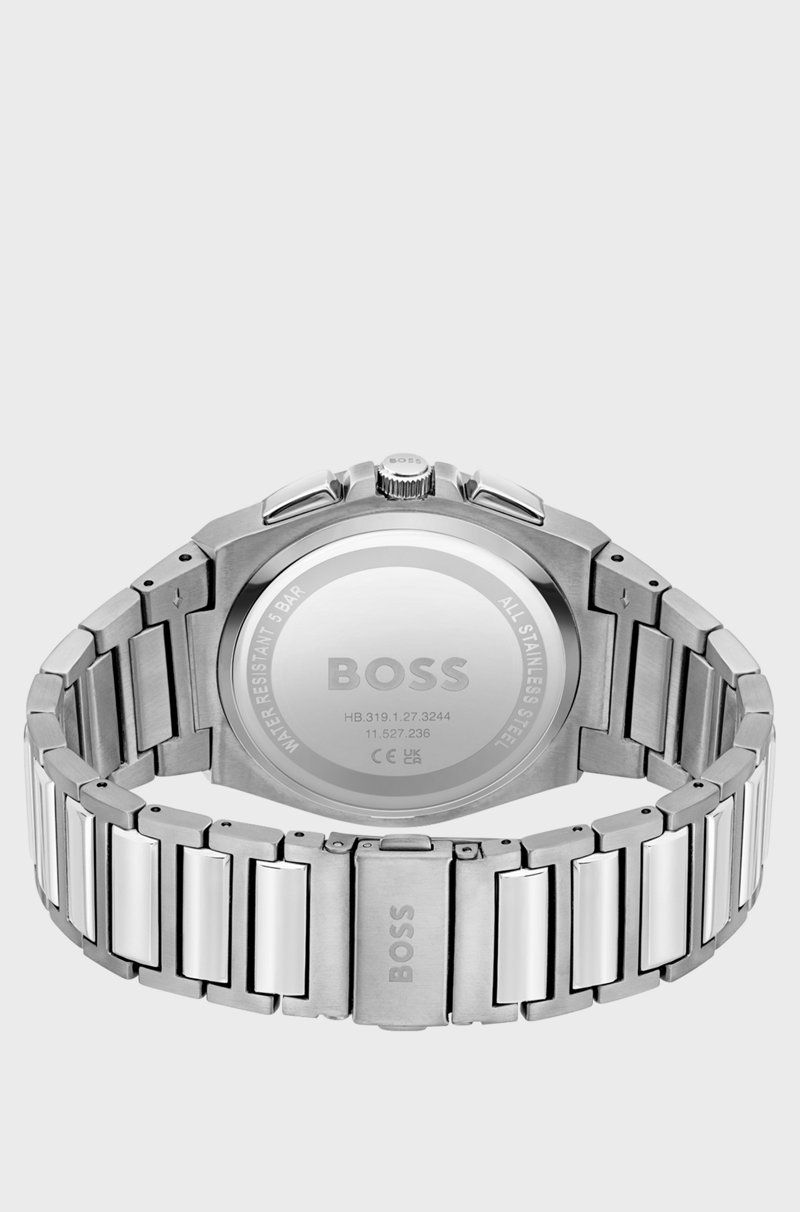 Hugo Boss Cronógrafo Con Esfera Azul Y Pulsera De Eslabones