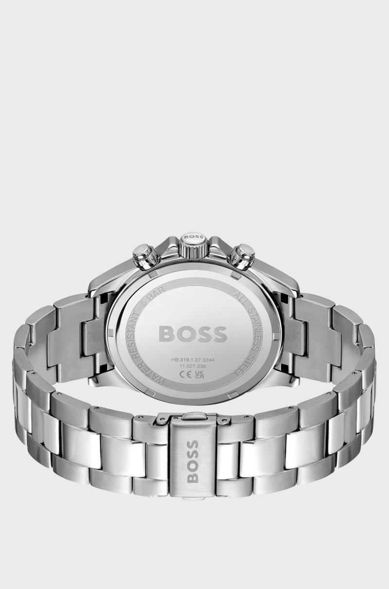 Hugo Boss Cronógrafo Con Esfera Blanca Y Pulsera De Eslabones
