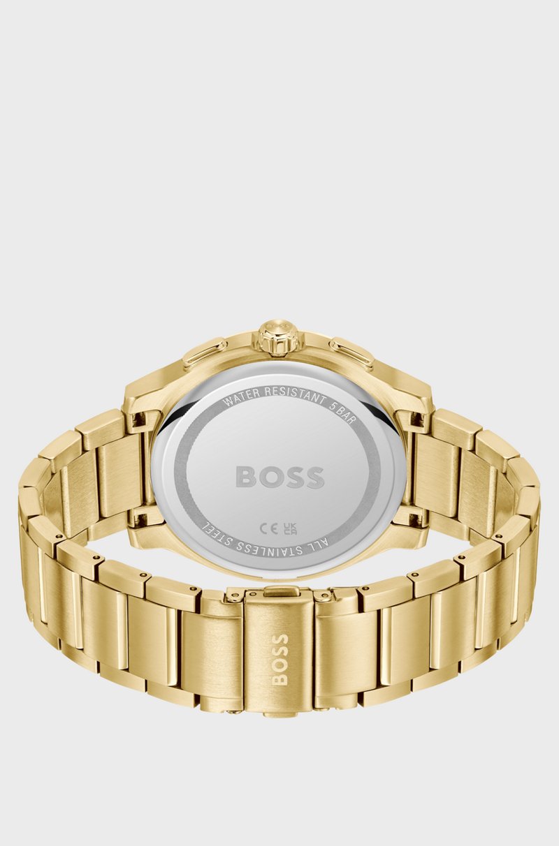 Hugo Boss Cronógrafo De Efecto Dorado Con Esfera Mate En Capas