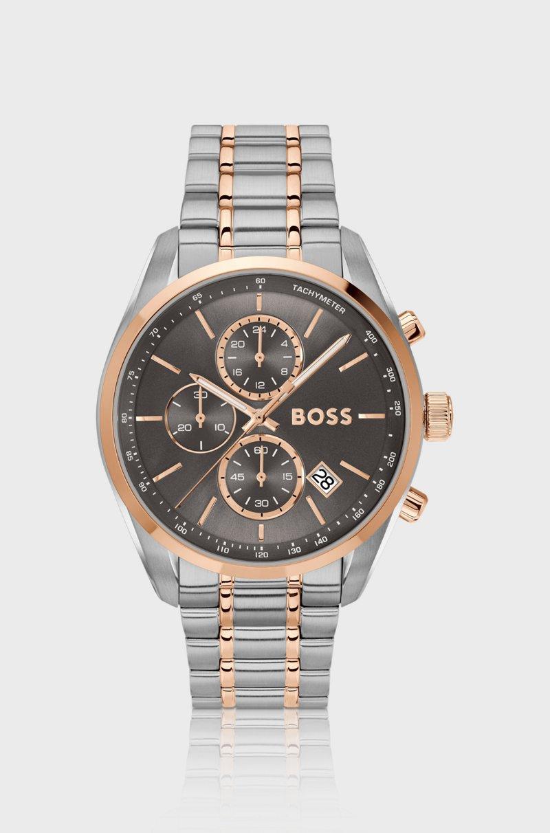 Hugo Boss Cronógrafo en dos colores con esfera gris