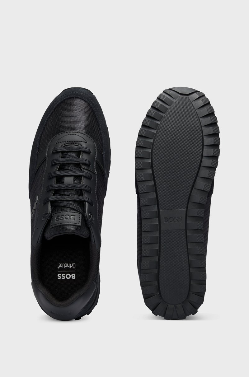 Hugo Boss Deportivas Con Apliques De Piel Sintética Inspiradas En Las Zapatillas De Correr