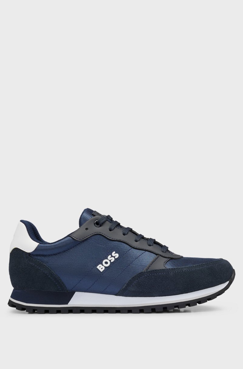 Hugo Boss Deportivas Con Apliques De Piel Sintética Inspiradas En Las Zapatillas De Correr