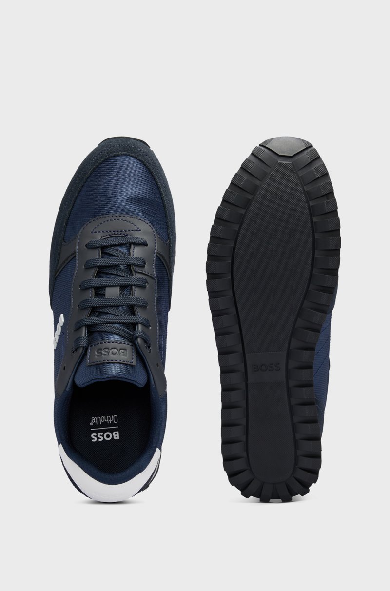 Hugo Boss Deportivas Con Apliques De Piel Sintética Inspiradas En Las Zapatillas De Correr