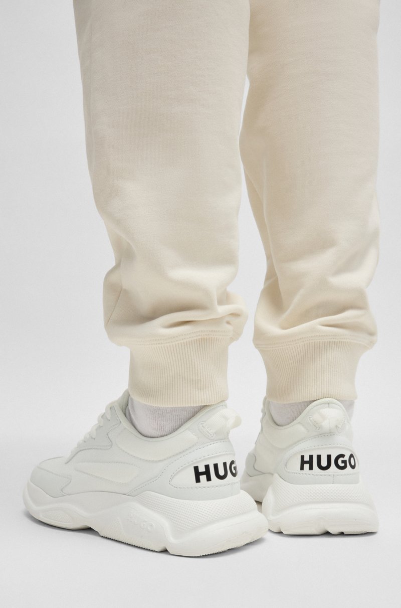 Hugo Boss Deportivas Con Cordones De Materiales Mixtos Con Logo En El Contrafuerte