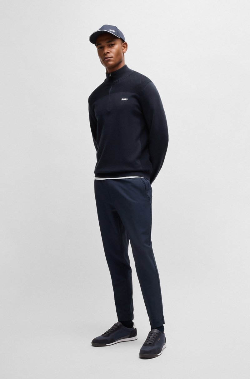 Hugo Boss Deportivas Con Cordones En Diferentes Materiales Con Ribetes De Ante