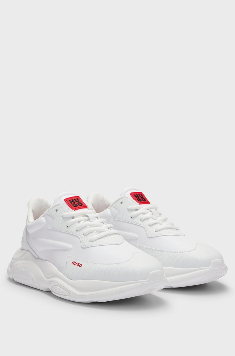 Hugo Boss Deportivas con cordones en mezcla de materiales con piel sintética