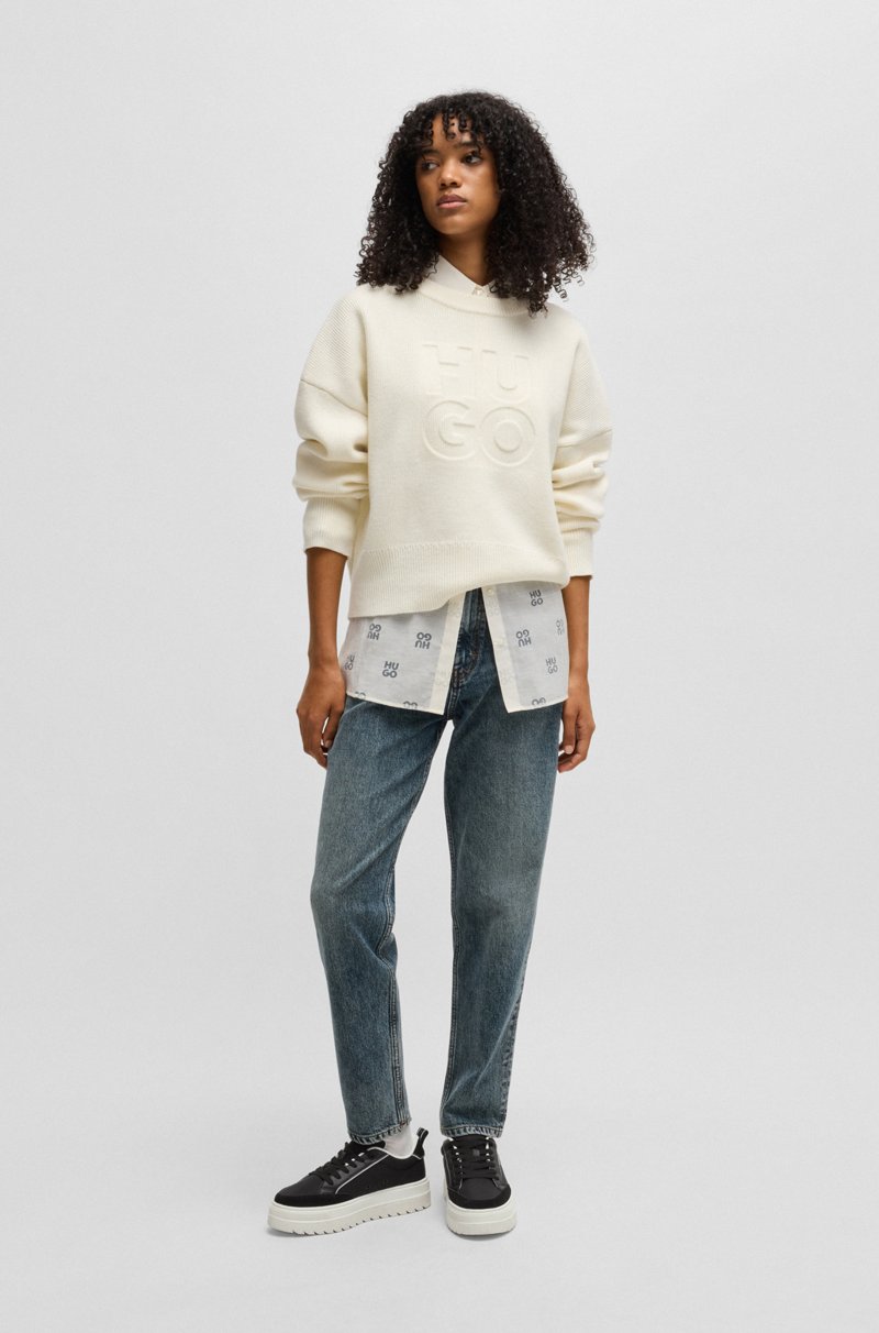 Hugo Boss Deportivas Con Plataforma Y Ribetes De Ante