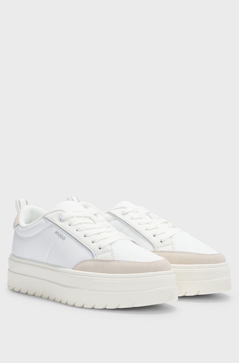 Hugo Boss Deportivas con plataforma y ribetes de ante