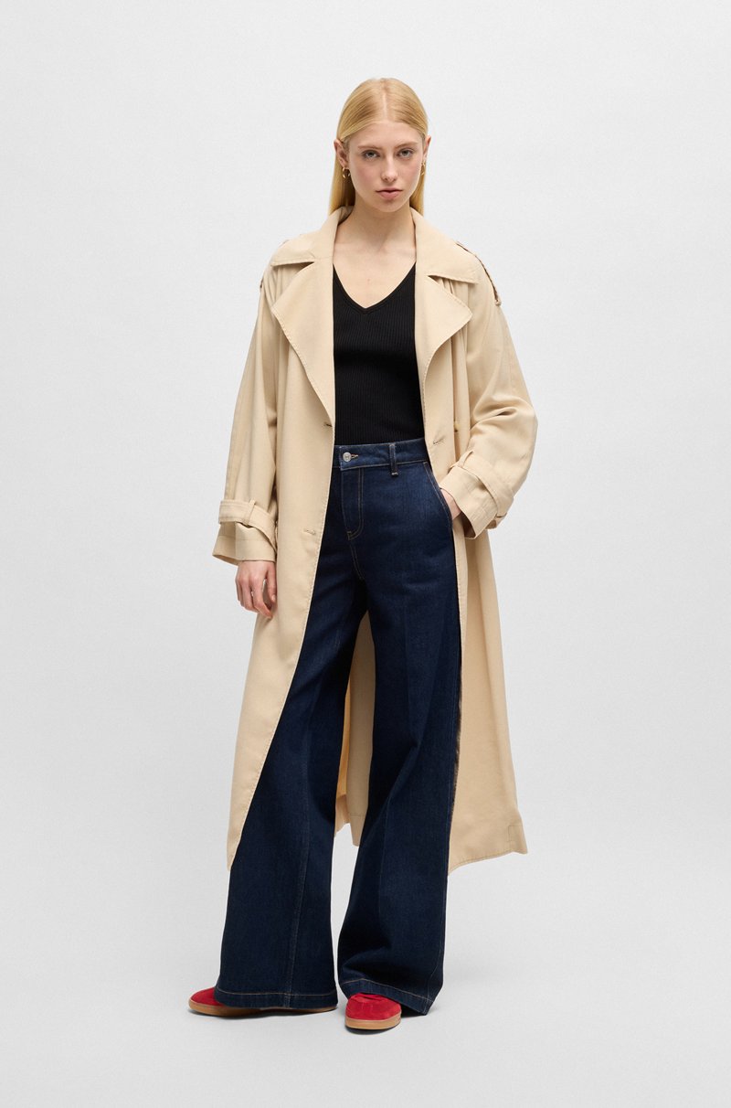 Hugo Boss Deportivas De Ante Con Cordones Y Detalles De Logo