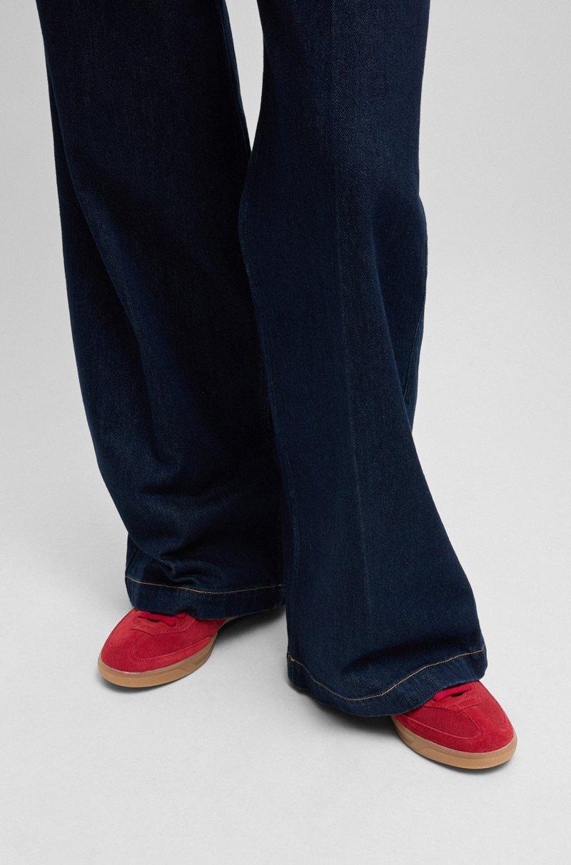 Hugo Boss Deportivas De Ante Con Cordones Y Detalles De Logo