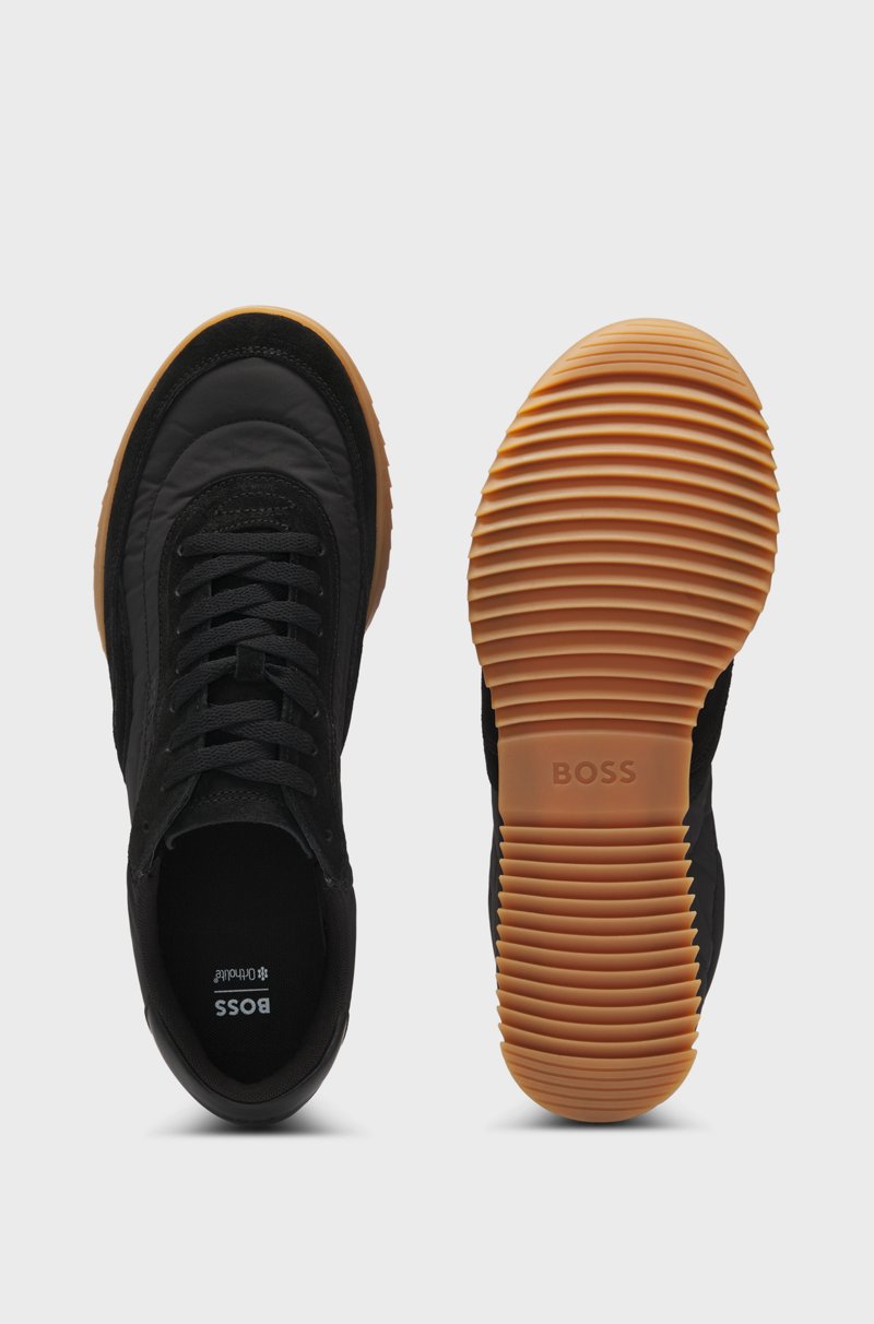 Hugo Boss Deportivas De Caña Baja Con Ribetes De Ante