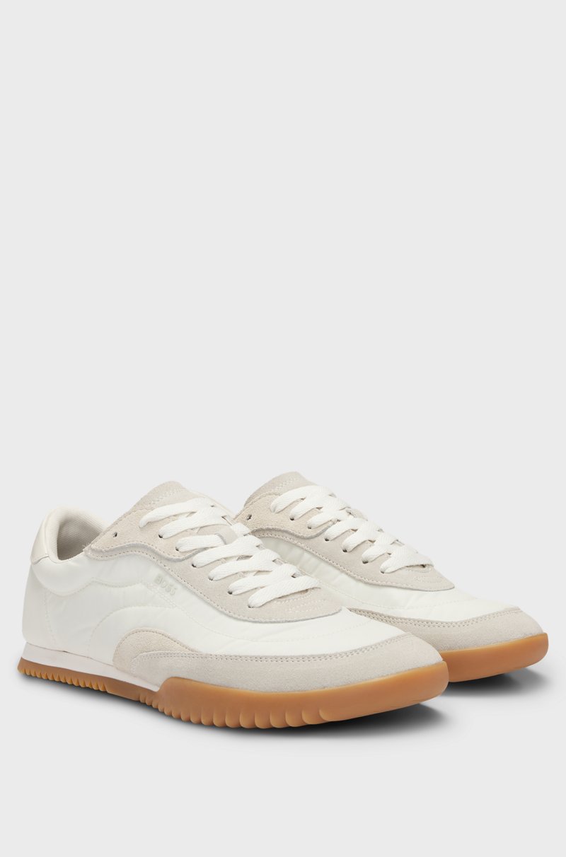 Hugo Boss Deportivas de caña baja con ribetes de ante