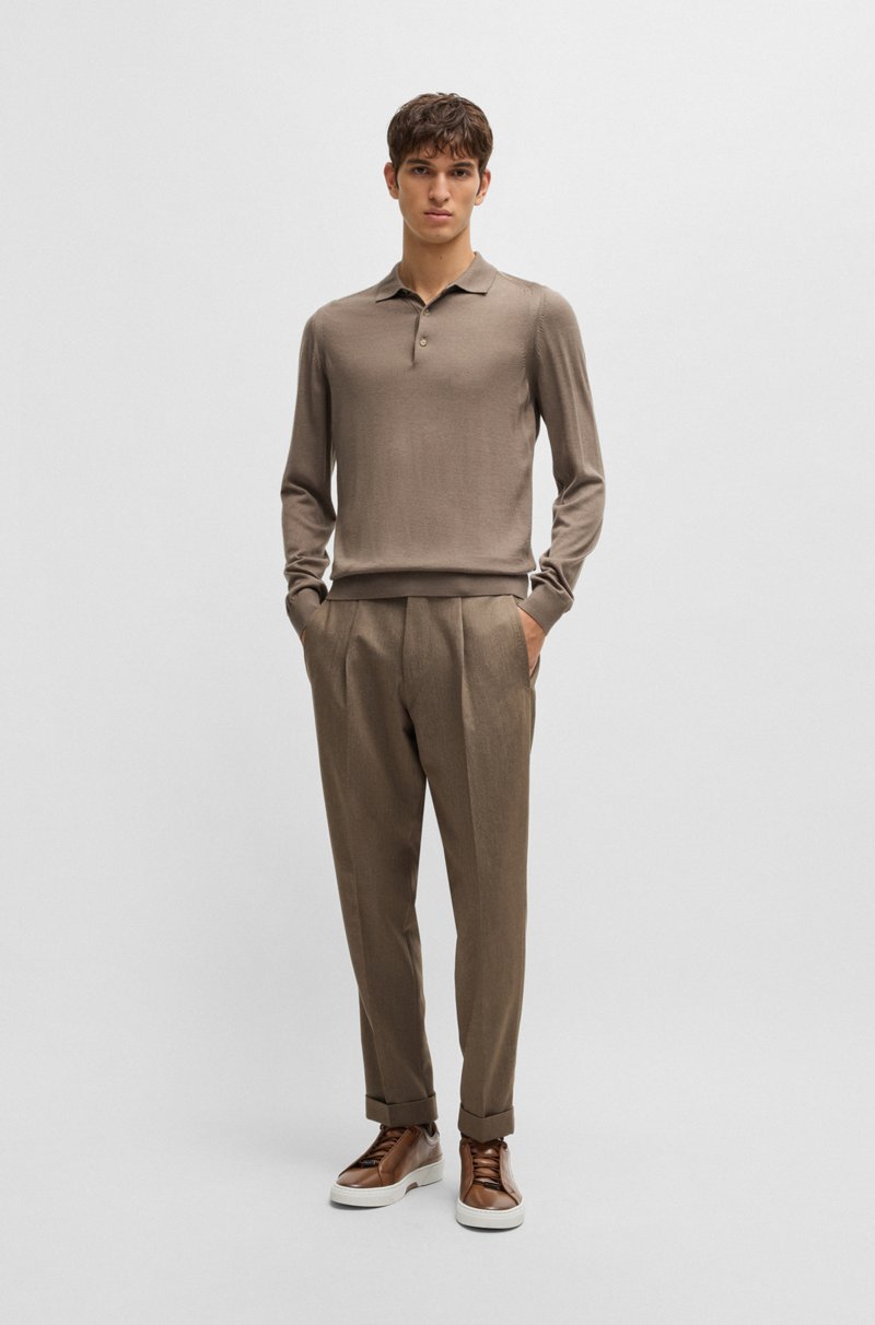 Hugo Boss Deportivas De Caña Baja Gary De Piel Bruñida