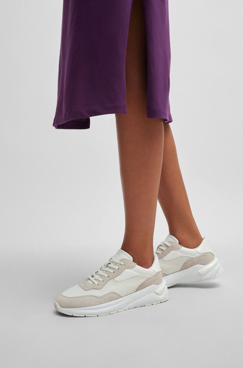 Hugo Boss Deportivas De Diferentes Materiales Con Ante Y Piel Sintética