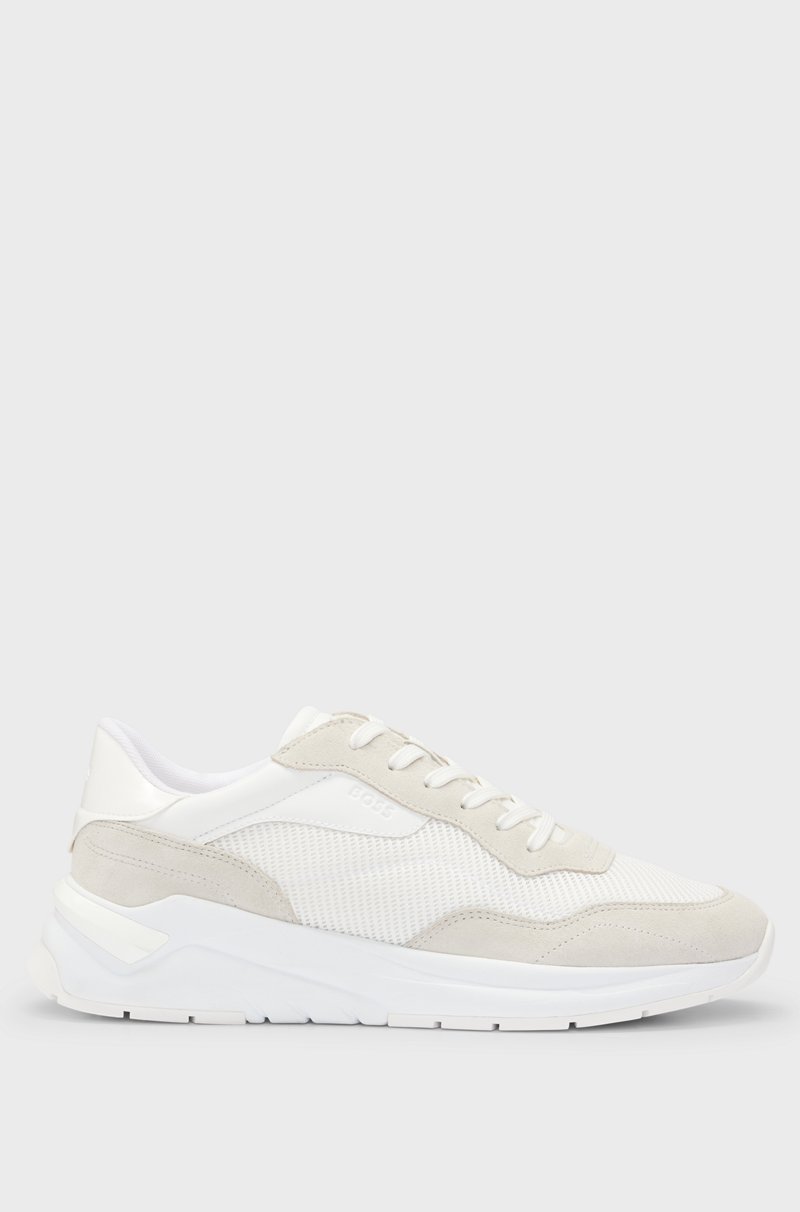 Hugo Boss Deportivas De Diferentes Materiales Con Ante Y Piel Sintética