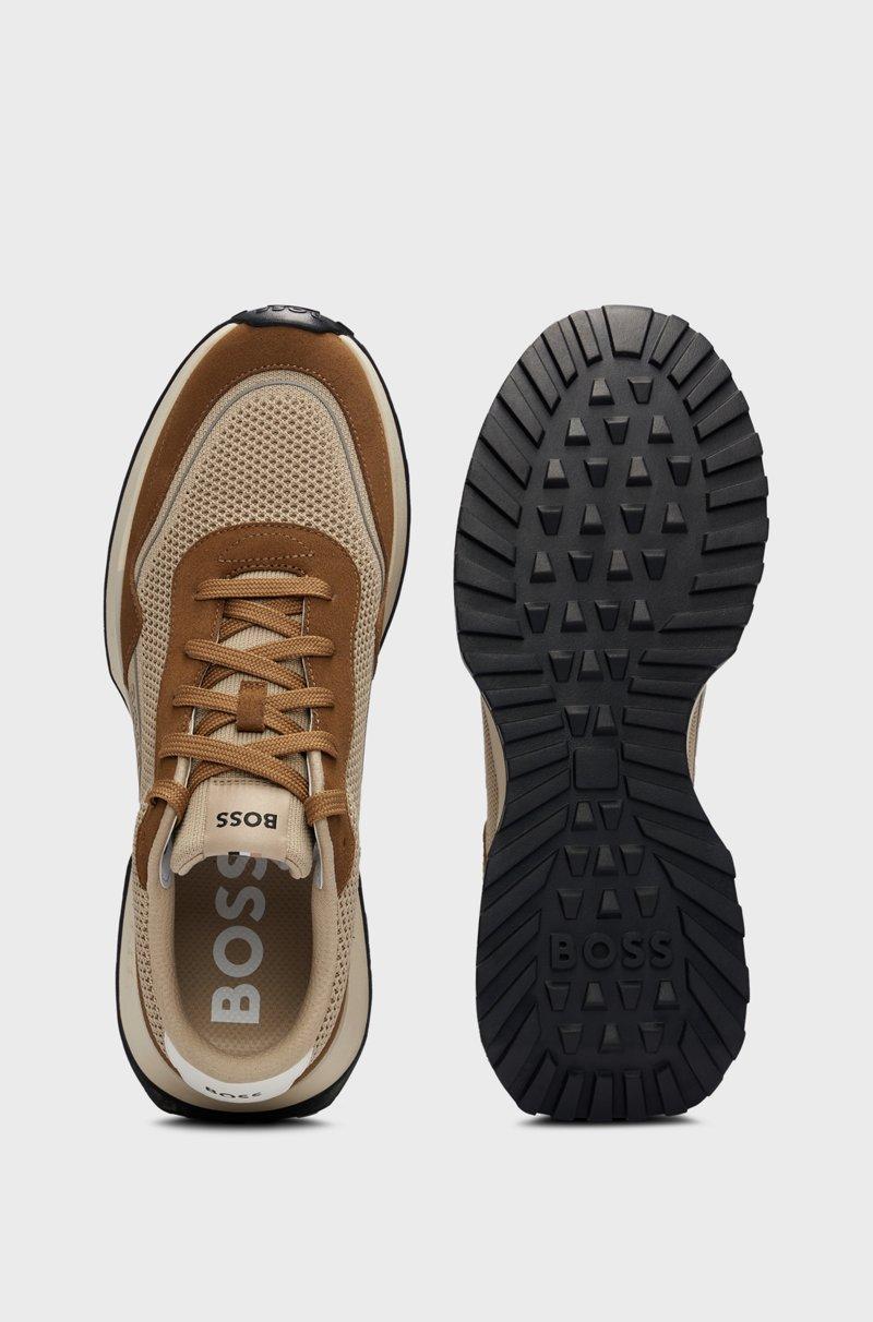 Hugo Boss Deportivas De Diferentes Materiales Con Ante Y Piel Sintética