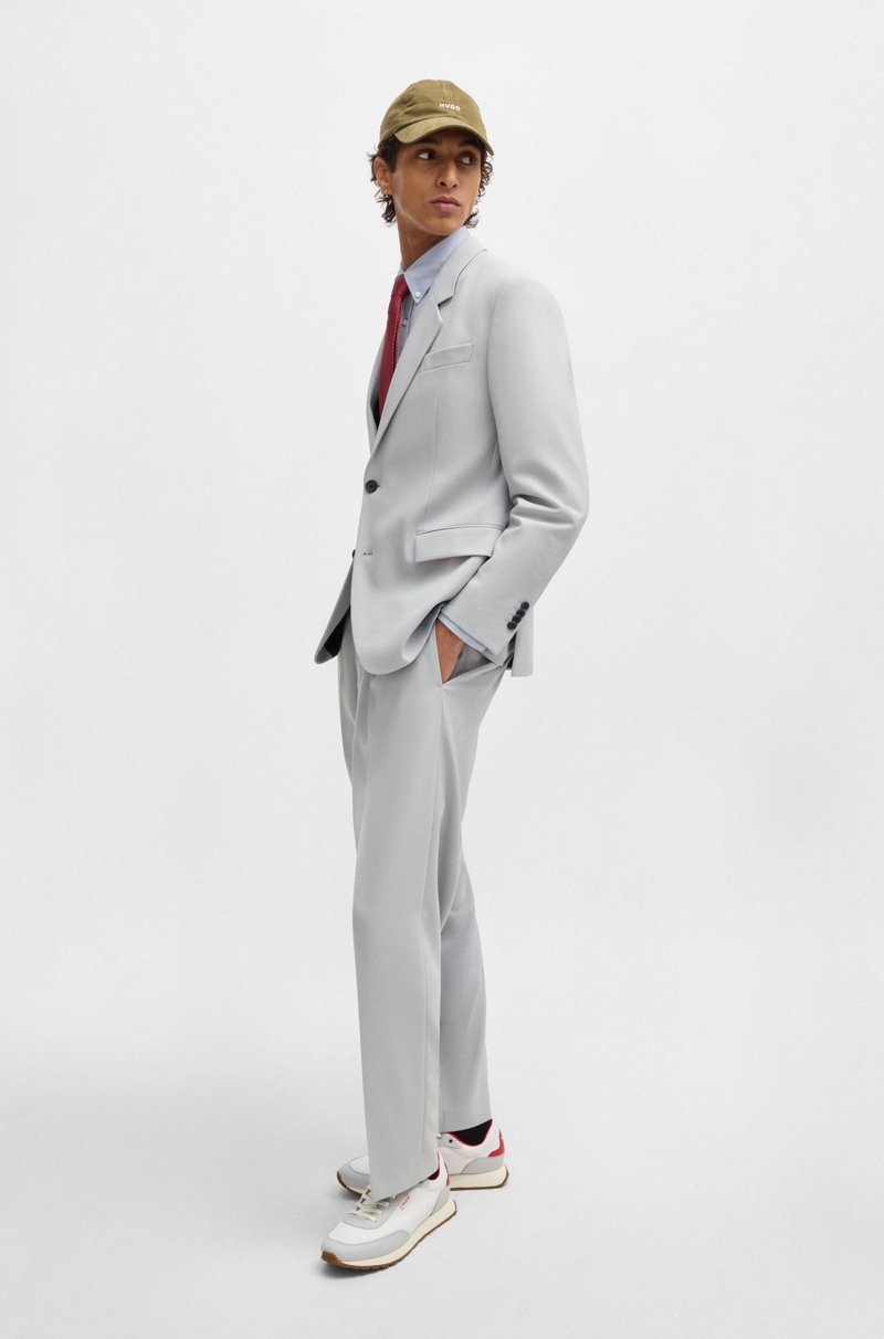 Hugo Boss Deportivas De Diferentes Materiales Con Etiqueta Con Logo