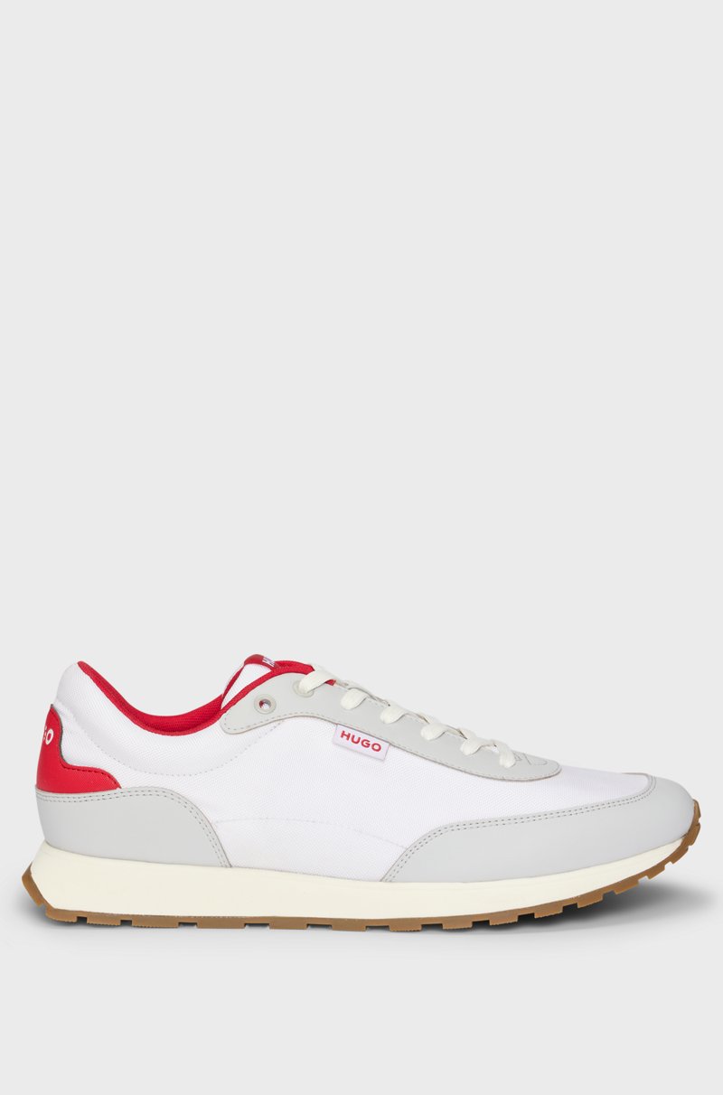 Hugo Boss Deportivas De Diferentes Materiales Con Etiqueta Con Logo