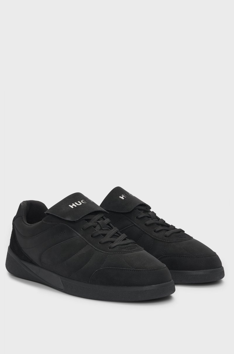 Hugo Boss Deportivas de efecto nobuk con lengüeta plegable