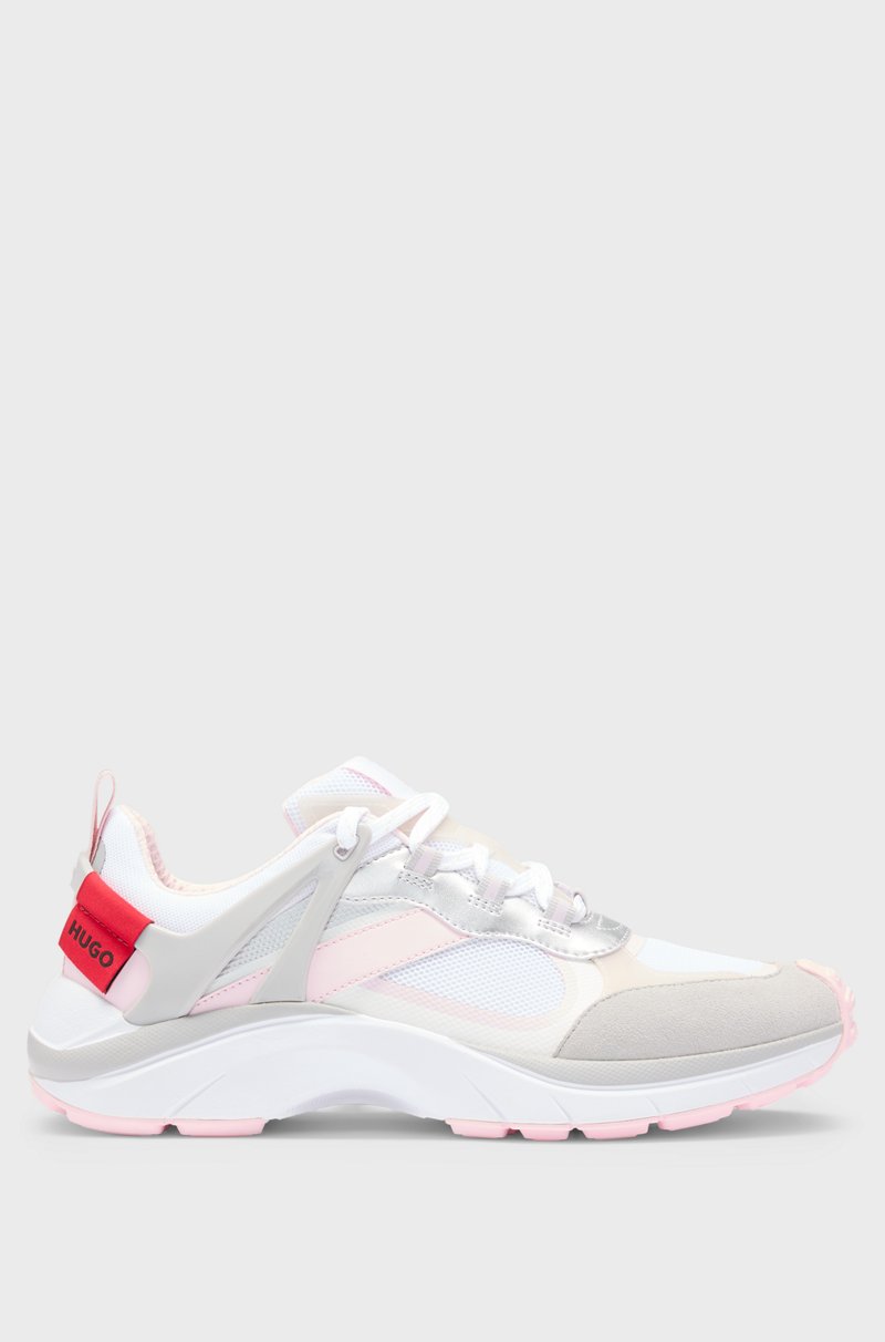 Hugo Boss Deportivas De Inspiración Running Fabricadas En Malla Y Ante