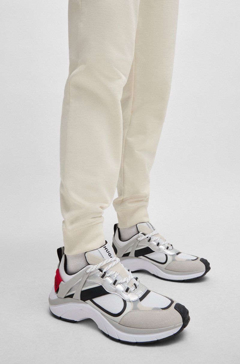 Hugo Boss Deportivas De Inspiración Running Fabricadas En Malla Y Ante