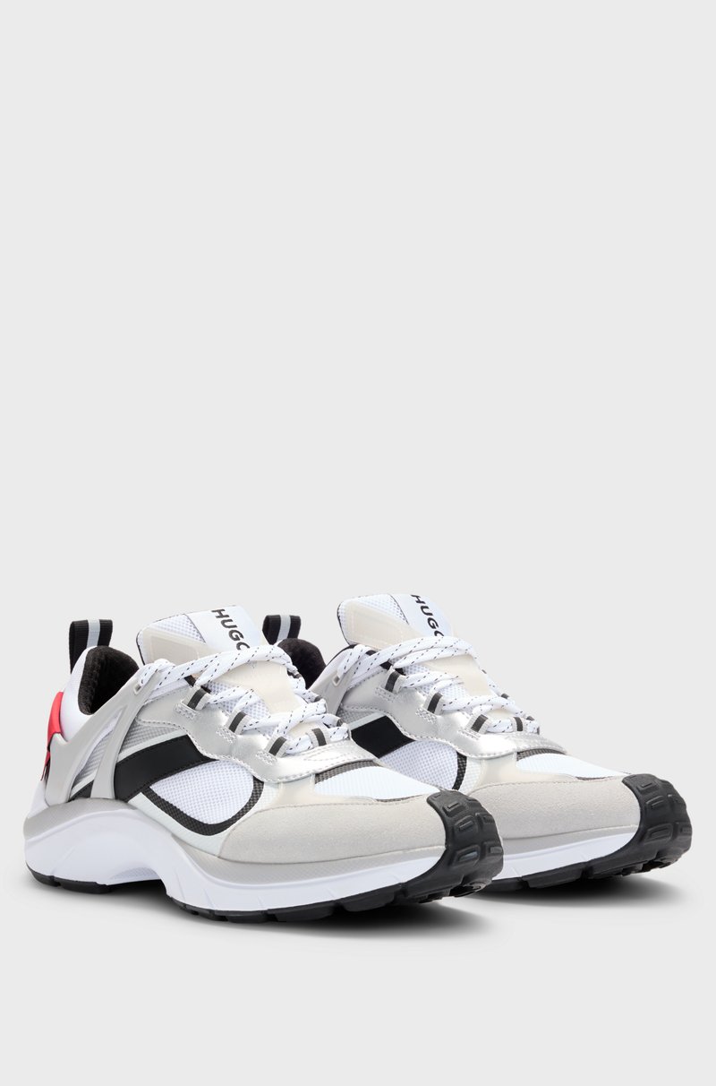 Hugo Boss Deportivas de inspiración running fabricadas en malla y ante