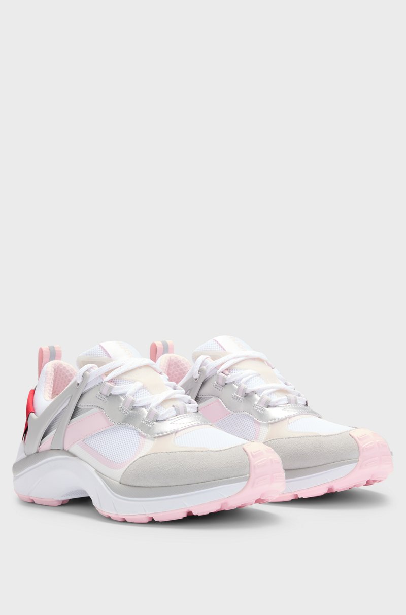 Hugo Boss Deportivas de inspiración running fabricadas en malla y ante