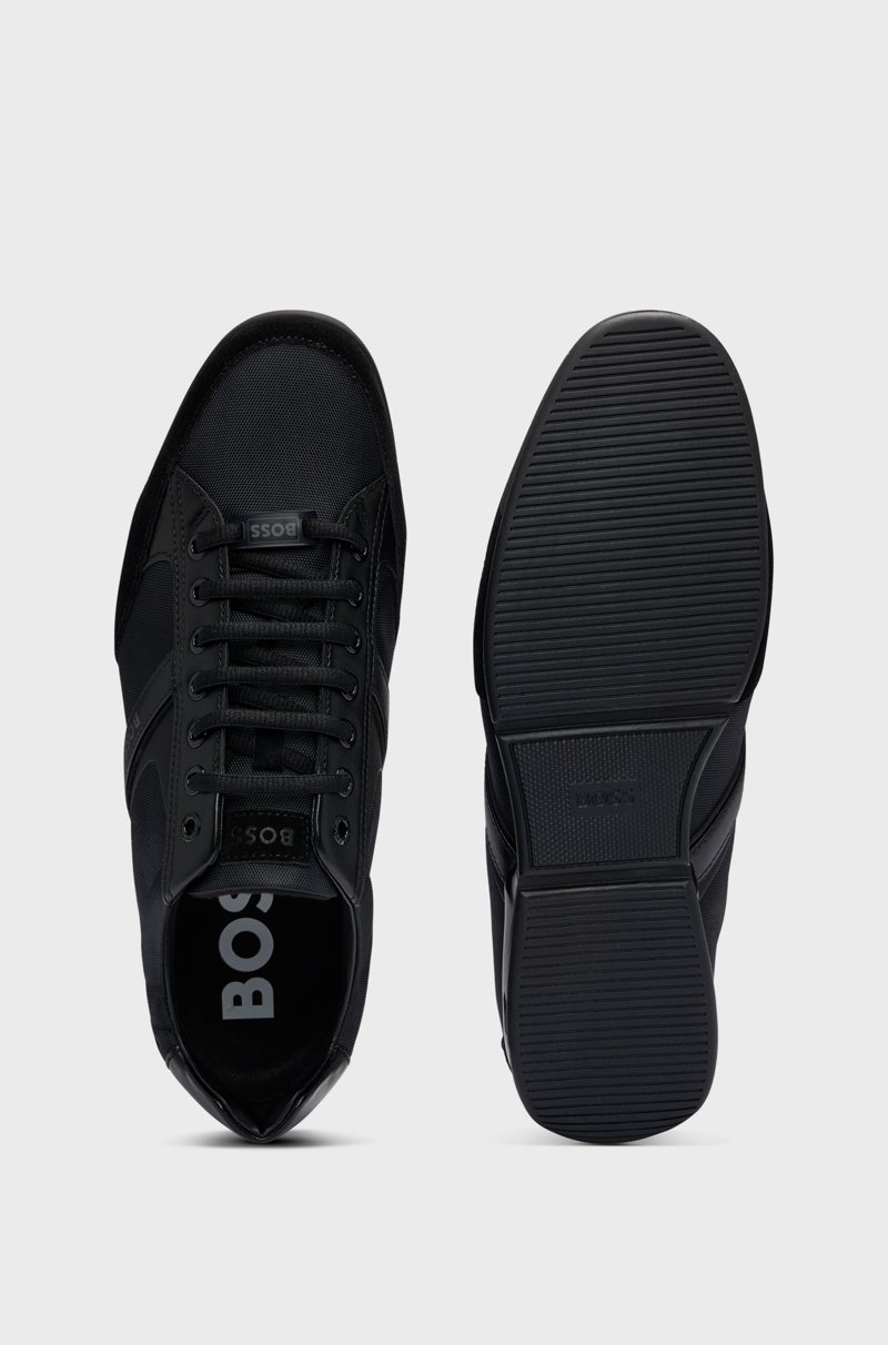 Hugo Boss Deportivas De Mezcla De Materiales Con Ante Y Piel Sintética