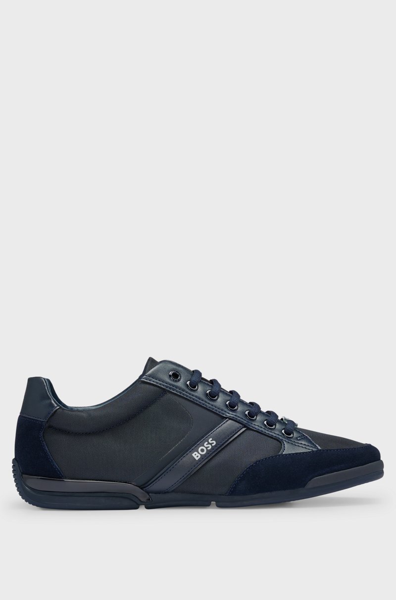 Hugo Boss Deportivas De Mezcla De Materiales Con Ante Y Piel Sintética