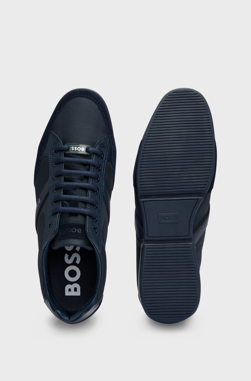 Hugo Boss Deportivas De Mezcla De Materiales Con Ante Y Piel Sintética