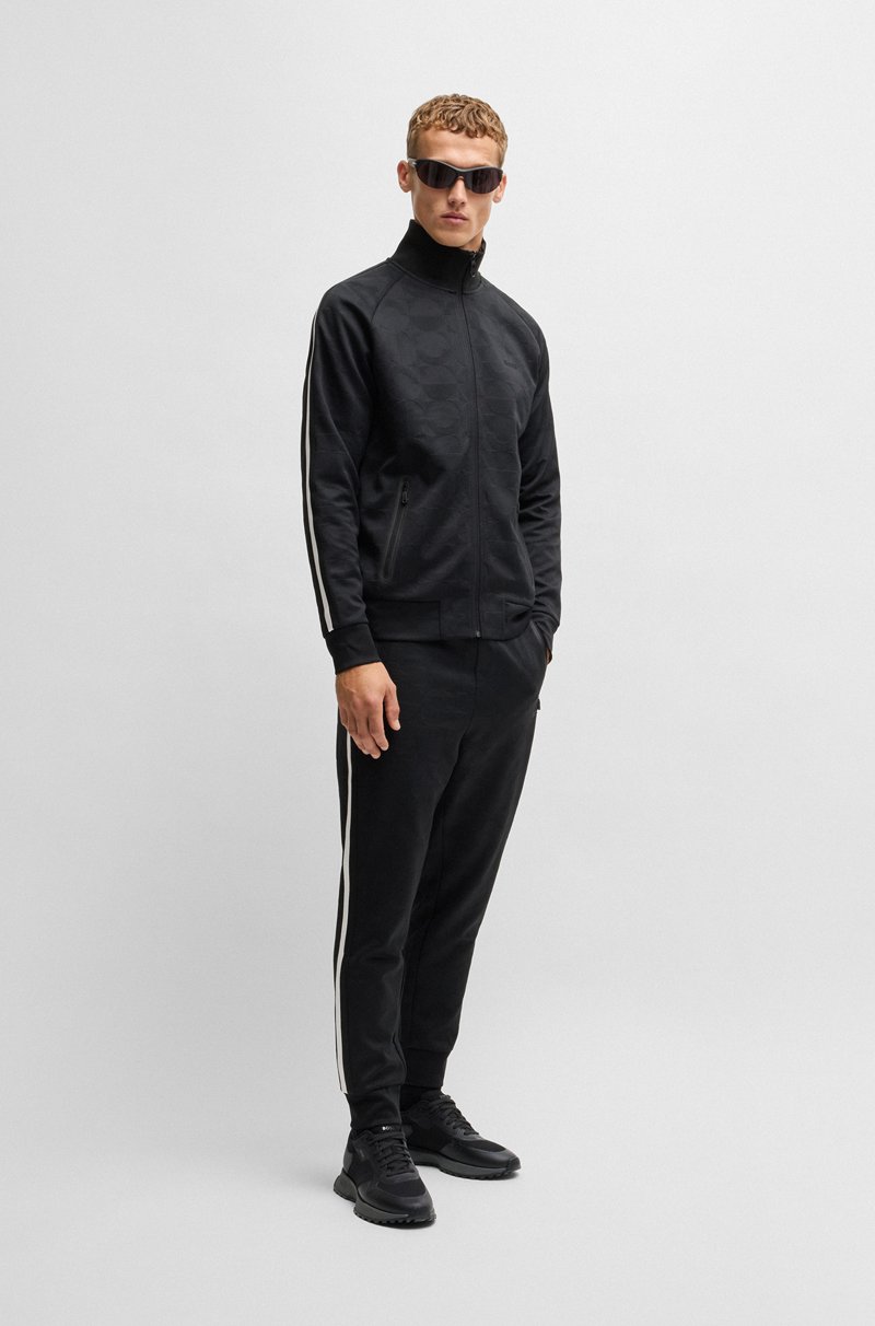 Hugo Boss Deportivas De Mezcla De Materiales Con Detalles De Malla Y De La Marca