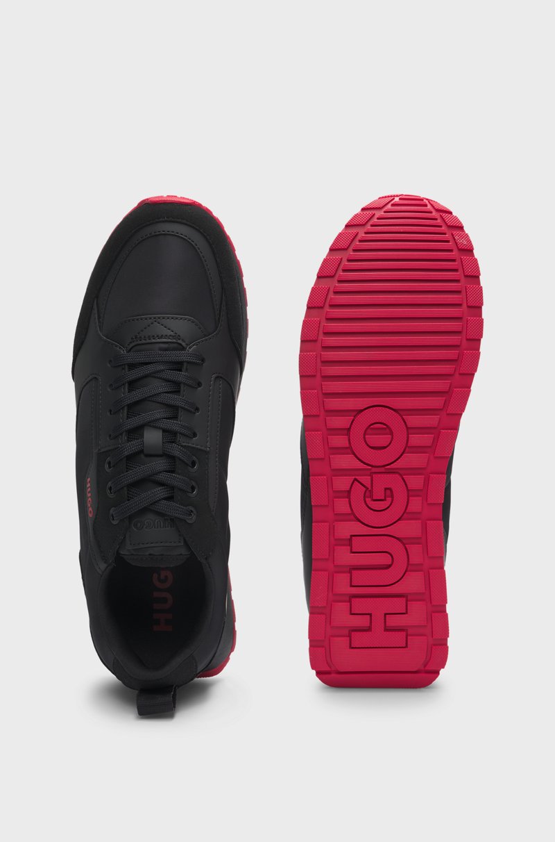 Hugo Boss Deportivas De Mezcla De Materiales Con Detalles De La Marca