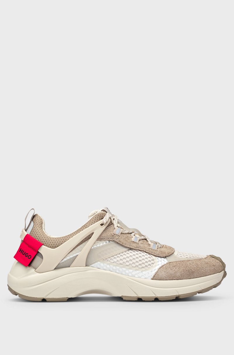 Hugo Boss Deportivas De Mezcla De Materiales Con Efectos Reflectantes Decorativos