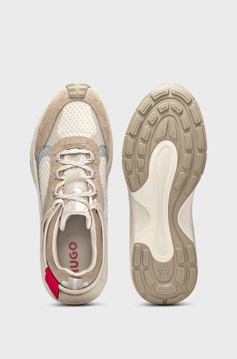 Hugo Boss Deportivas De Mezcla De Materiales Con Efectos Reflectantes Decorativos