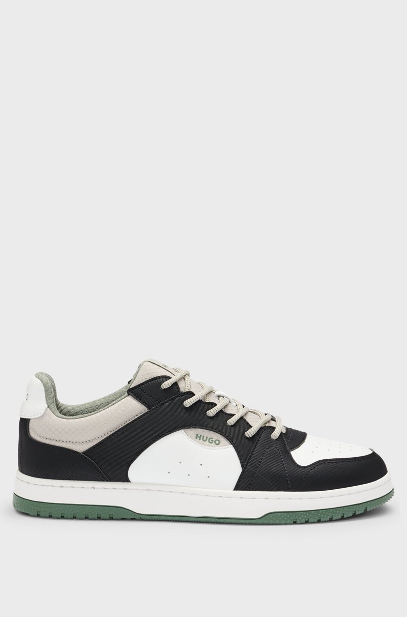 Hugo Boss Deportivas De Mezcla De Materiales Con Tejido Antidesgarros Y Ante Sintético