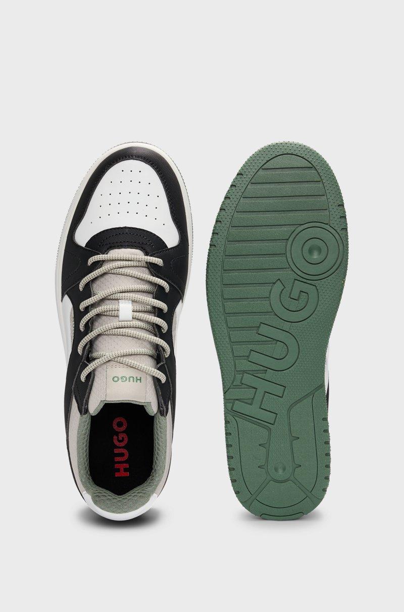 Hugo Boss Deportivas De Mezcla De Materiales Con Tejido Antidesgarros Y Ante Sintético