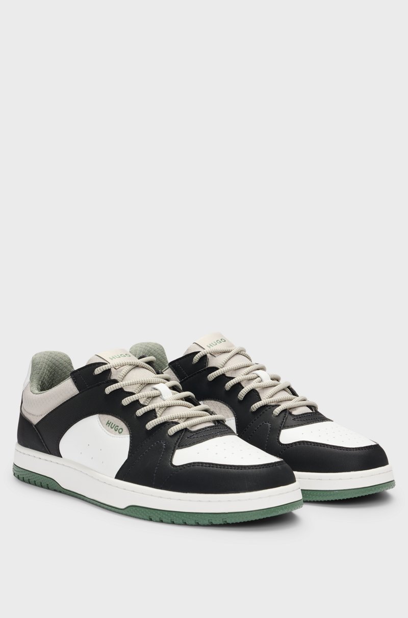Hugo Boss Deportivas de mezcla de materiales con tejido antidesgarros y ante sintético