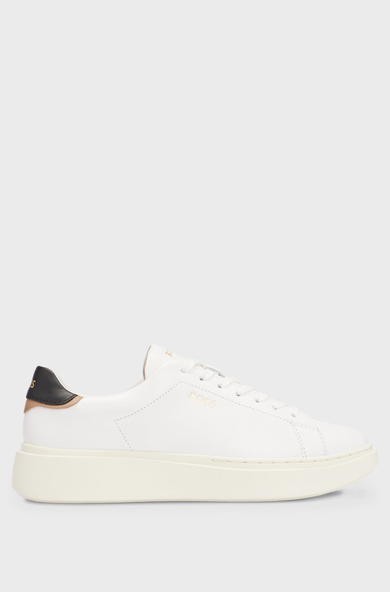 Hugo Boss Deportivas De Piel Con Cordones Y Detalles De Logo