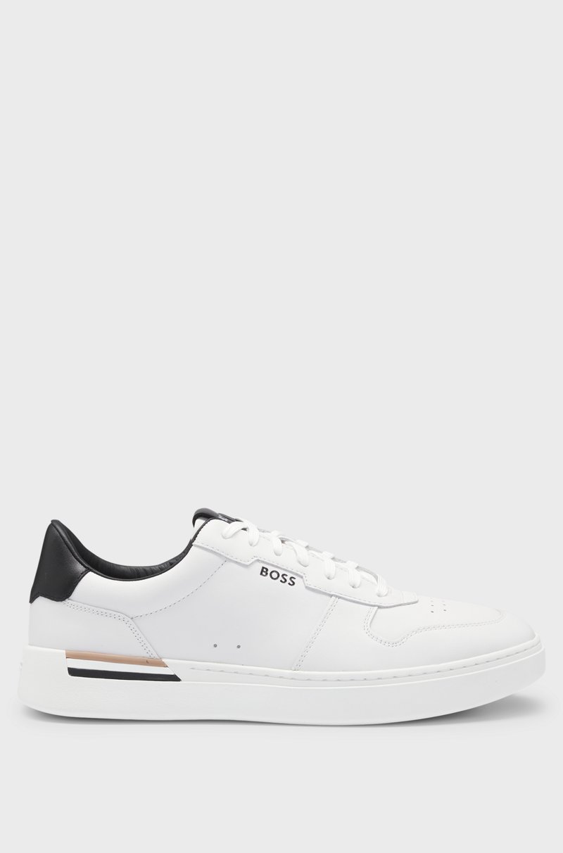 Hugo Boss Deportivas De Piel Con Detalle De Raya De La Marca