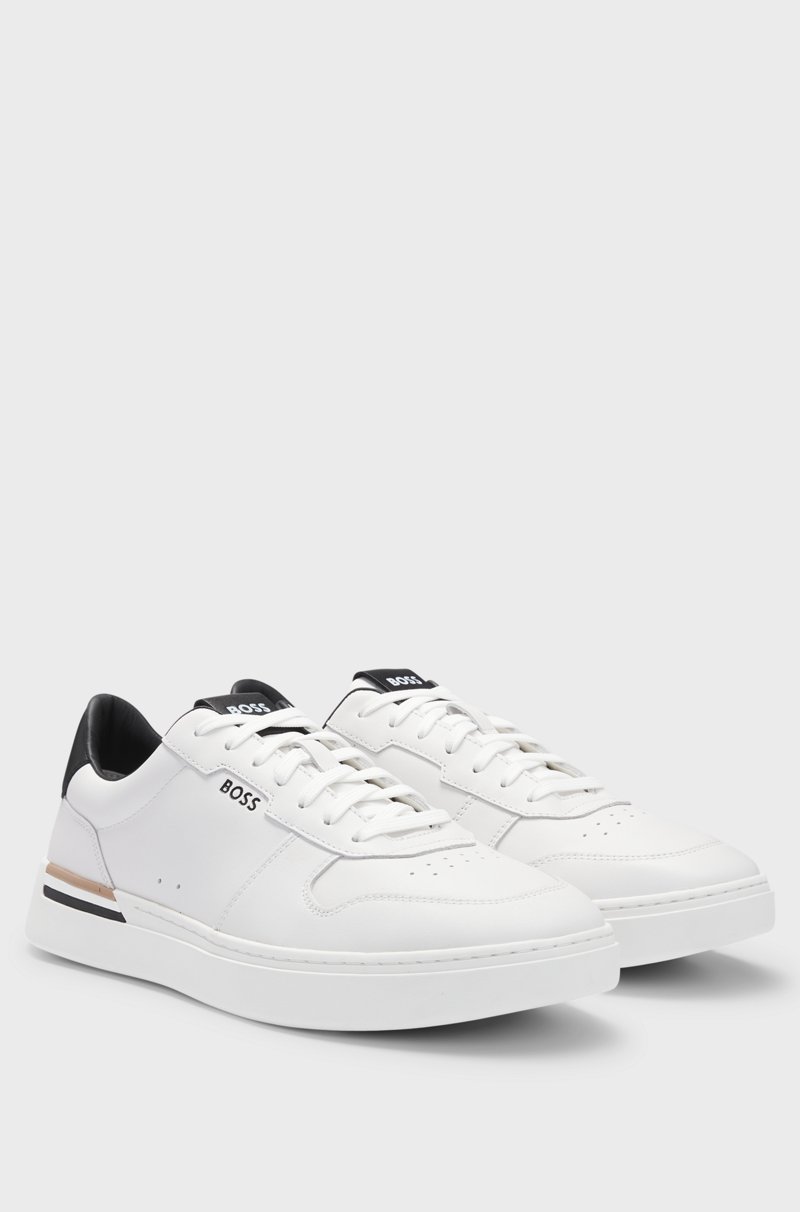 Hugo Boss Deportivas de piel con detalle de raya de la marca Hugo Boss Deportivas de piel con detalle de raya de la marca