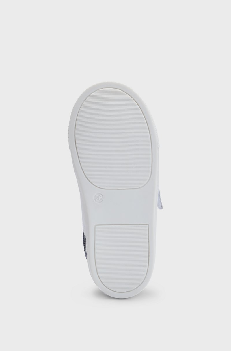 Hugo Boss Deportivas De Piel De Curtido Mineral Con Tira De Logo Para Niños